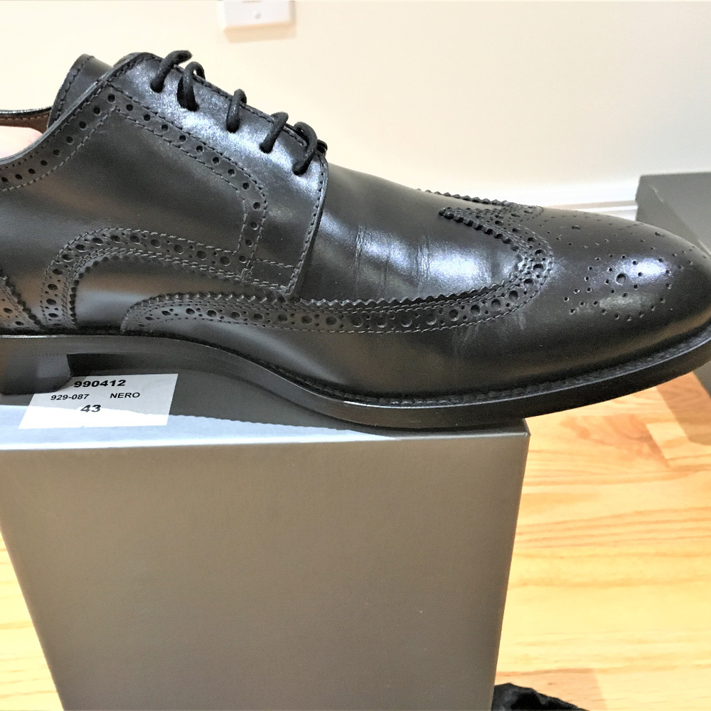 Antonio Maurizi Derby Black Dress 10B (narrow)